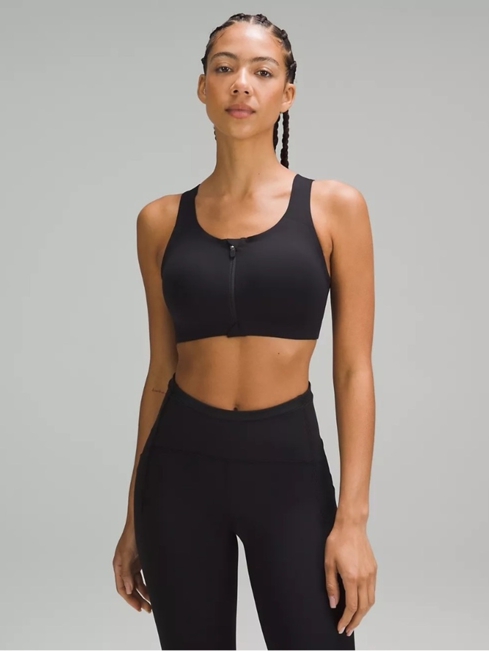 Lululemon Enlite Bra Zip Front in Black - Picture 4 of 9